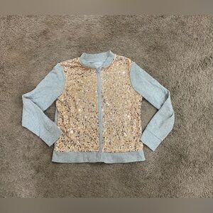 Girls Justice Sparkle Sequins Jacket size 12/14